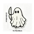 thumbnail image 2 of Thick Faux Wool Halloween Ghost Pet Doormat Non Slip Acrylic Entry Rug Dirt Trapping Door Mat for Muddy Pet Paws, 2 of 4