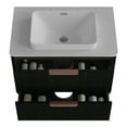 thumbnail image 5 of Bathroom Vanity 30" - Black Oak, Ceramic Sink, Rust Resistance Oak Smooth Operation, 5 of 6