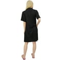 thumbnail image 5 of Bimba Women's Black Bridesmaid Nighty Button Down Sleepshirt With Pockets-20, 5 of 5