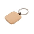 thumbnail image 2 of 60Pcs Blank Square Wooden Keychain DIY Key Tag Giftk9352, 2 of 7