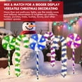 thumbnail image 4 of 10PCS 120 LED 8 Mode Plug In Christmas Candy Cane & Lollipop Lights Outdoor Lighted Holiday Stake Lights for Front Door Lawn Walkway Decoration, 4 of 11