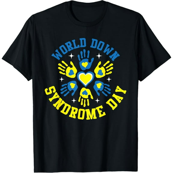 World Down Syndrome Day Down Syndrome Awareness T-Shirt men and women can wear, black, white, gifts