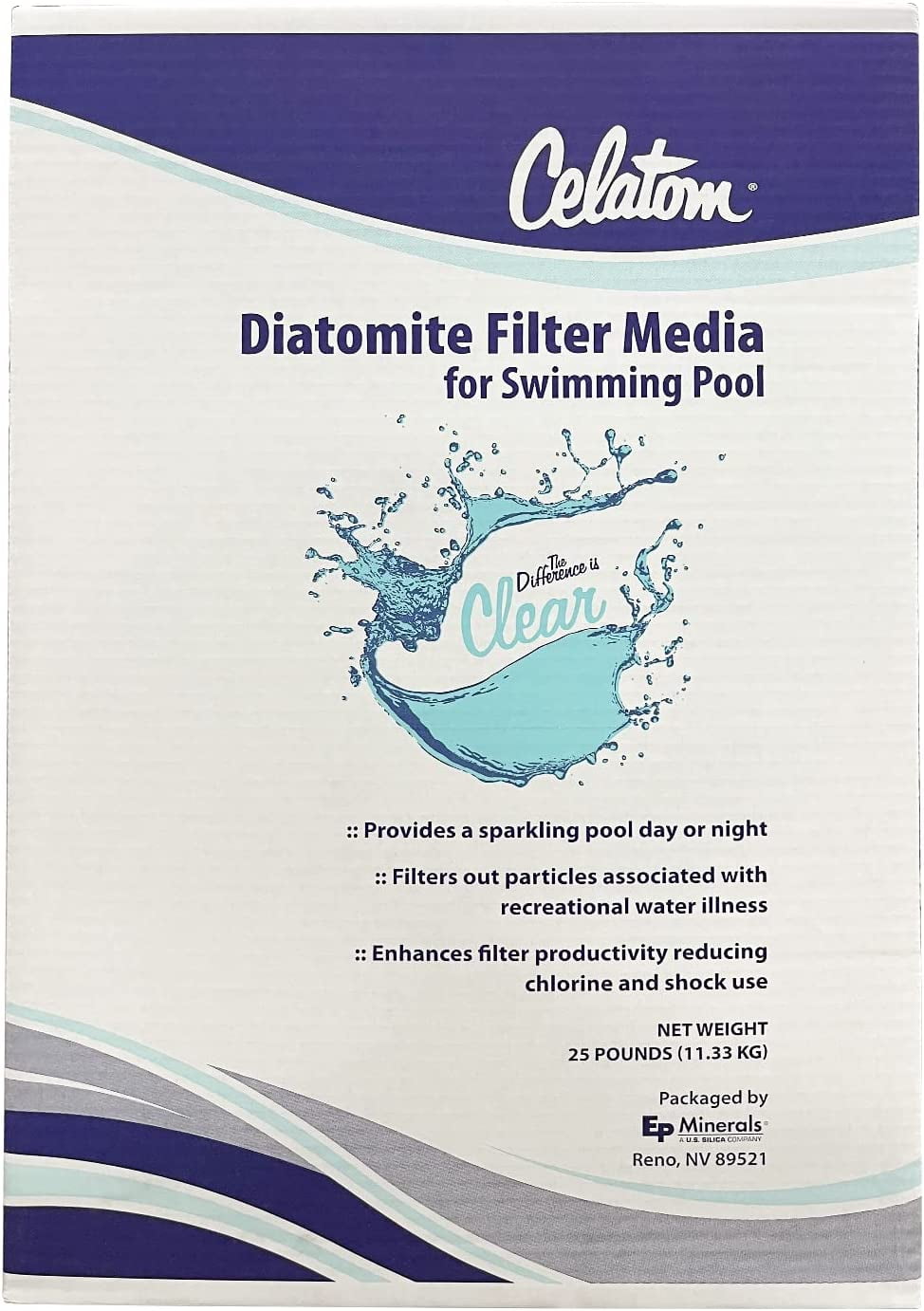 Poolzilla 25LB(Pound) Celatom Diatomaceous Earth (DE) Pool Filter Aid