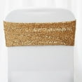 thumbnail image 5 of Balsa Circle 5 Spandex Chair Sequined Sashes Wedding Decorations Gold, 5 of 5