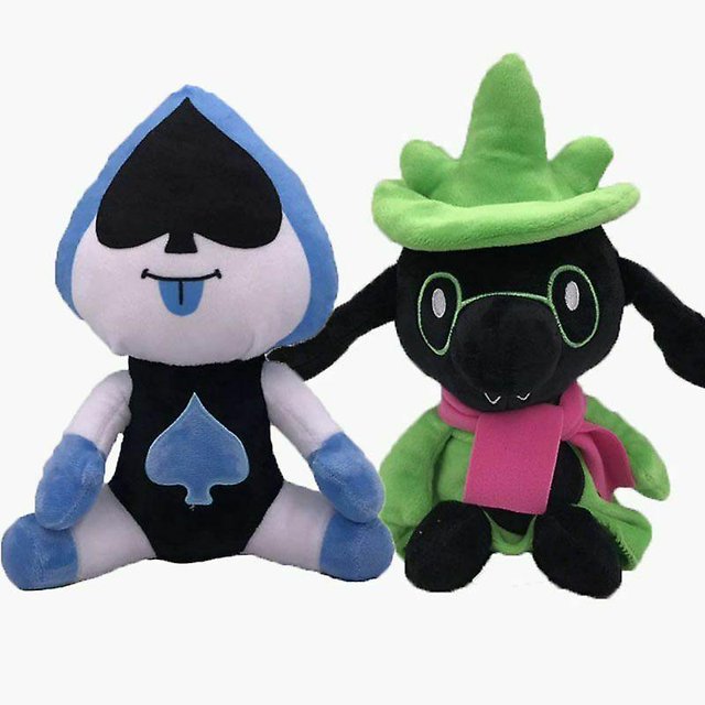 2 piezas Deltarune Undertale Lancer Ralsei Figura de acción Muñeco de peluche