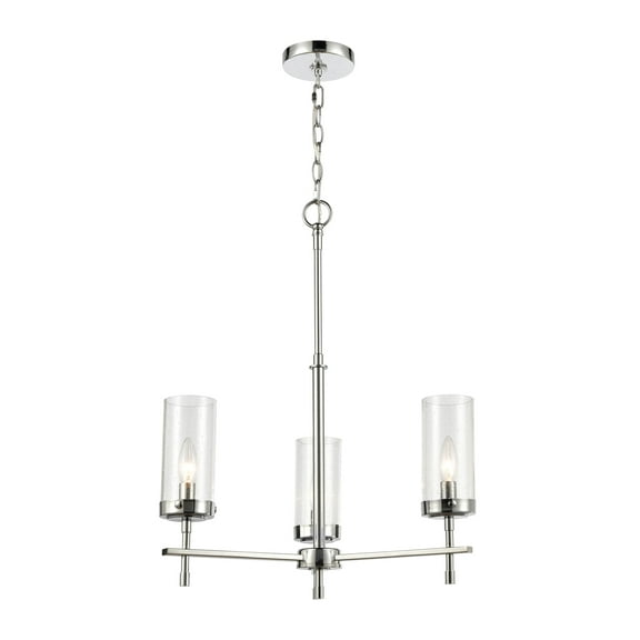 Elk Home 21-Inch Wide Melinda Chandelier, Transitional-Polished Chrome