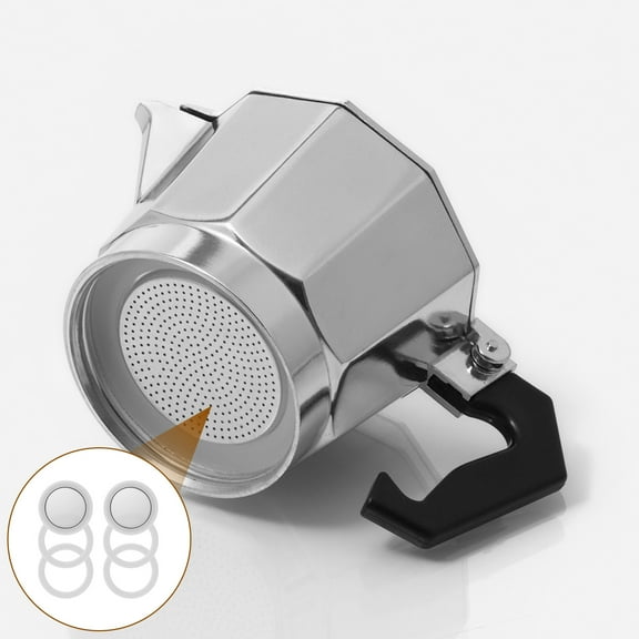 Espresso Maker Filter Gasket for 6 Cup or 12 Cup Temperature Resistant Coffee Pot Filter Gasket Anti Deformation Coffee Replacement Filter Gasket for Stovetop Espresso Coffee Maker