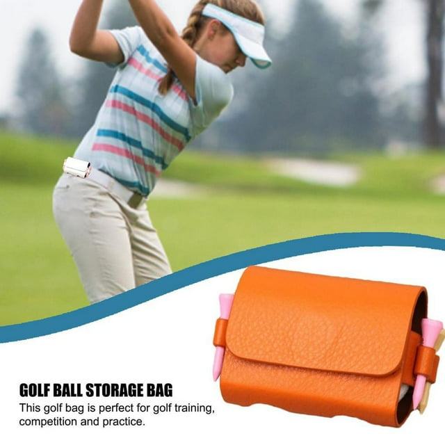 Baohd Stylish And Spacious Storage Bag For Golf Equipment Functional Design Easy To Use Leather For Golf For Golf Sports black