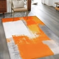 thumbnail image 2 of Orange Gray Area&nbsp;Rug 4x6ft Graffiti Art Geometric Mottled Texture Abstract Non-Slip&nbsp;Washable Square&nbsp;Rugs Soft Felt Indoor Floor Mat for Bedroom Kitchen Living Room Bathroom, 2 of 9