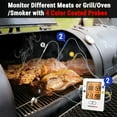 thumbnail image 3 of ThermoPro TP25 500FT Bluetooth Meat Thermometer with 4-Probes, Smart Rechargeable Wireless Meat Thermometer for Grilling, Smoker, Oven, Kitchen, BBQ Thermometer with Alarm, Temperature Graph, 3 of 8