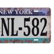 thumbnail image 4 of 2 Uds. Cartel De Chapa De Metal Con Pintura De Hierro Nueva York Y California Zulema Estado de los carteles de chapa, 4 of 8