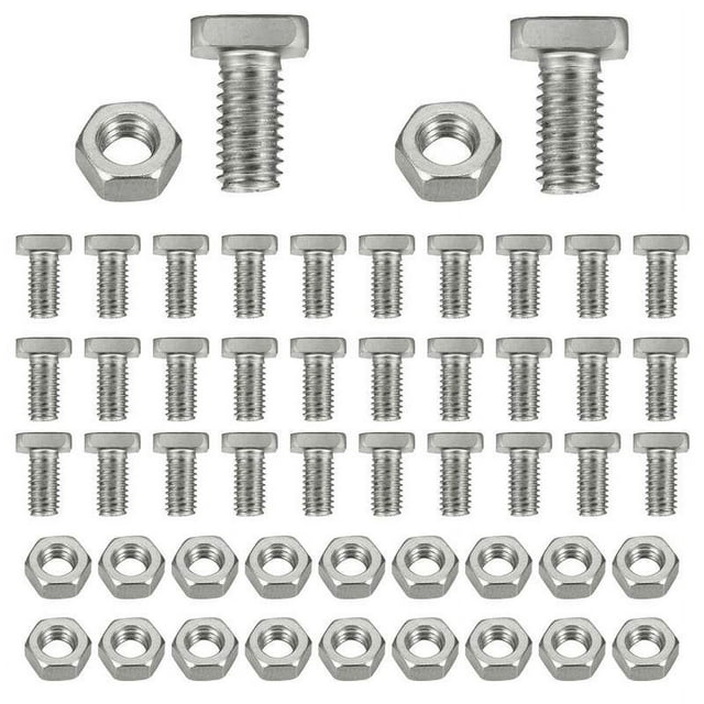 50Set Aluminium Greenhouse Nuts and Bolts for Building Repairing