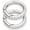 Silver, variant on Silver 1-3/8" Spring O-Ring Clip (2pcs) – Trigger Snap Opening Keyring Buckle for Purse & Bag Hardware (SCOS)