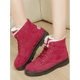 thumbnail image 3 of SIMANLAN Girls Ladies Faux Fur Grip Sole Winter Warm Ankle Boots Ski Skaters Shoes, 3 of 6