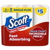 Scott Choose-A-Sheet Paper Towels, 6 Rolls, 62 Sheets per Roll