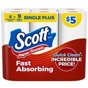 Scott Choose-A-Sheet Paper Towels, 6 Rolls, 62 Sheets per Roll