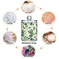 thumbnail image 4 of Clear Storage Jar 2.75x 4.13 Inches One Sizex2 Cotton Swabs Cans Translucent Plasticental Floss Cans Cotton Pads Cans Bathroom Canisters Green Cartoon Cactus, 4 of 7