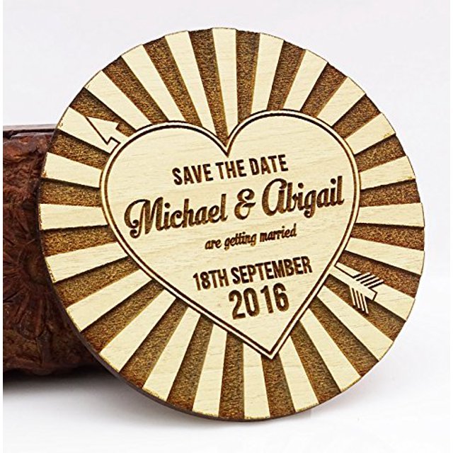 Personalized Wedding Magnets 20 Rustic Save The Date Magnet Wedding Favors