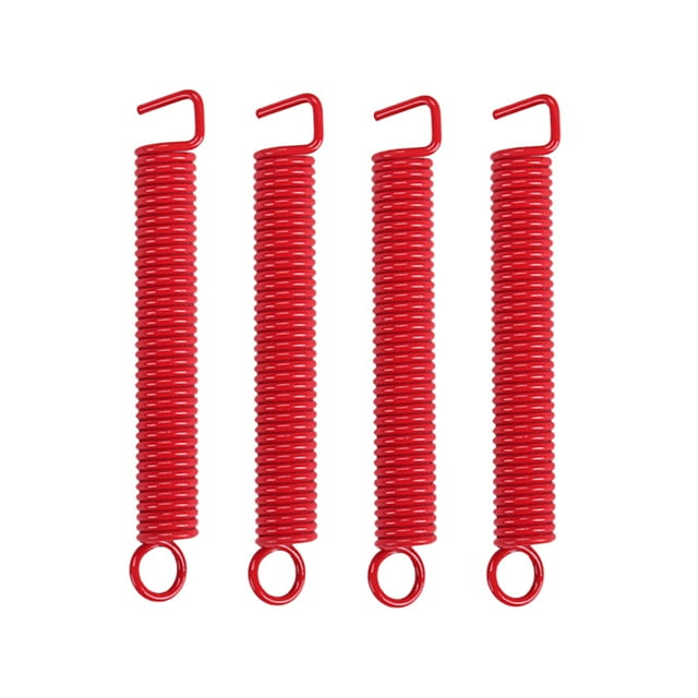 4 Pcs Ressorts de Tension pour Guitare Électrique Tremolo Bridge pour Guitare Électrique Style Stratocaster (Rouge)