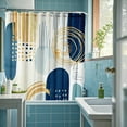 thumbnail image 4 of TIELUTT Fabric Shower Curtain Liner with Reinforced Rustproof for Bathroom Shower Curtain Clips Bathtub Liner for Tub Shower Curtain Liner 84 Inches Pocket Shower Curtain Liner 96 Shower Curtain, 4 of 5