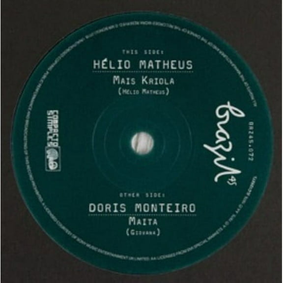 Helio Matheus & Doris Monteiro - Mais Kriola / Maita - Music & Performance - Vinyl [7-Inch]