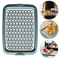 Supvox 1Pc Plastic Fruit Tray Double Layer Drain Basket with Storage Function