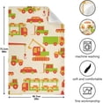 thumbnail image 5 of Cartoon Cars Pattern Dish Towels Set of 6, Colorful City Shop Trucks Washable Tea Towels Dishcloths Lint-Free 18x28 Inch Fast Drying for Kitchen Restaurant Bar Clean, 5 of 7