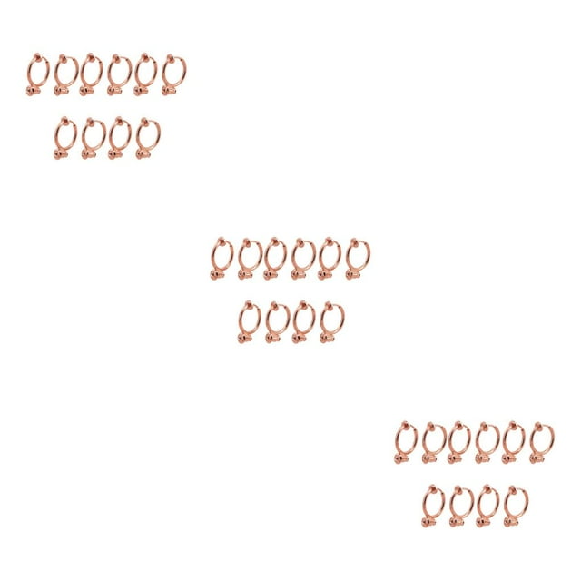 Wisewang 10 Pcs Clips d'Oreilles Convertisseurs Accessoires Bijoux Non Percés Composants Résistants à l'Usure Type19 3Ensemble