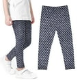 thumbnail image 2 of MeetoTime Printed Leggings for Girls Stretchy Breathable Athletic Pants Soft Elastic Waist Bottoms, 2 of 4