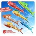 thumbnail image 3 of Lanzacohetes de juguete con forma de dinosaurio Ninja Blast para niños de 3 a 8 años, 3 of 8