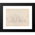 thumbnail image 2 of James Moore 14x12 Black Modern Framed Museum Art Print Titled - Abbotsbury Abbey, Dorset, England (1791), 2 of 5