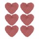 thumbnail image 1 of Uxcell 6-Pack Pompones de Piel Sintética en Forma de Corazón, 3.9 Pulgadas/10 cm, Bolas de Pompón Suaves y Esponjosas [Rosa Púrpura], 1 of 7