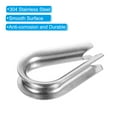 thumbnail image 4 of Unique Bargains M5 Stainless Steel Thimble, 20 Pack Wire Rope Thimbles for 3/16' Wire Rope, 4 of 6