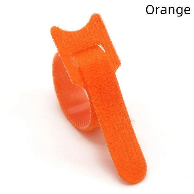 100pcs Releasable Cable Organizer Ties Mouse Earphones Wire Management Nylon Cable Ties Reusable Loop Hoop Tape Straps Tie
