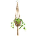 thumbnail image 4 of 4 Pcs Macrame Plant Hanger Planter Basket Jute Rope 4 Legs 41 Inch, 4 of 5