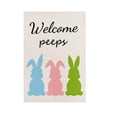thumbnail image 2 of bienvenida bandera de pascua Impresión a doble cara 12 × 18 pulgadas Banners verticales de conejito TUNC Sencillez, 2 of 5