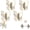 4 White, variant on 4 Pack Rotating Butterfly Adhesive Wall Hooks No Drill 3-Prong Swivel Hangers with 270° Adjustable Wings Strong Stick On Organizer for Inner & Outer Corners Bathroom & Entryway (4 White)