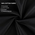 thumbnail image 4 of Unique Bargains Breathable Cotton Envelope Closure Pillowcases 2 Pcs Black King, 4 of 8