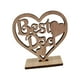 thumbnail image 2 of Decoración de corazón de madera, el mejor regalo para papá, letrero decorativo hueco, artesanía reflexiva Estilo B, 2 of 9