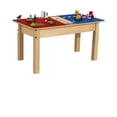 thumbnail image 3 of Time-2-Play 35"W X 15.5"D Rectangular Plywood Red N Blue Lego Compatible Blocks Play Table and Trough, 3 of 5