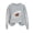 Gray(Style 62), variant on NuoCaiYun Polyester Long-Sleeve Tops Women'S Rugby Print Fashionable Oversized Casual Regular-Sleeve Sweatshirt