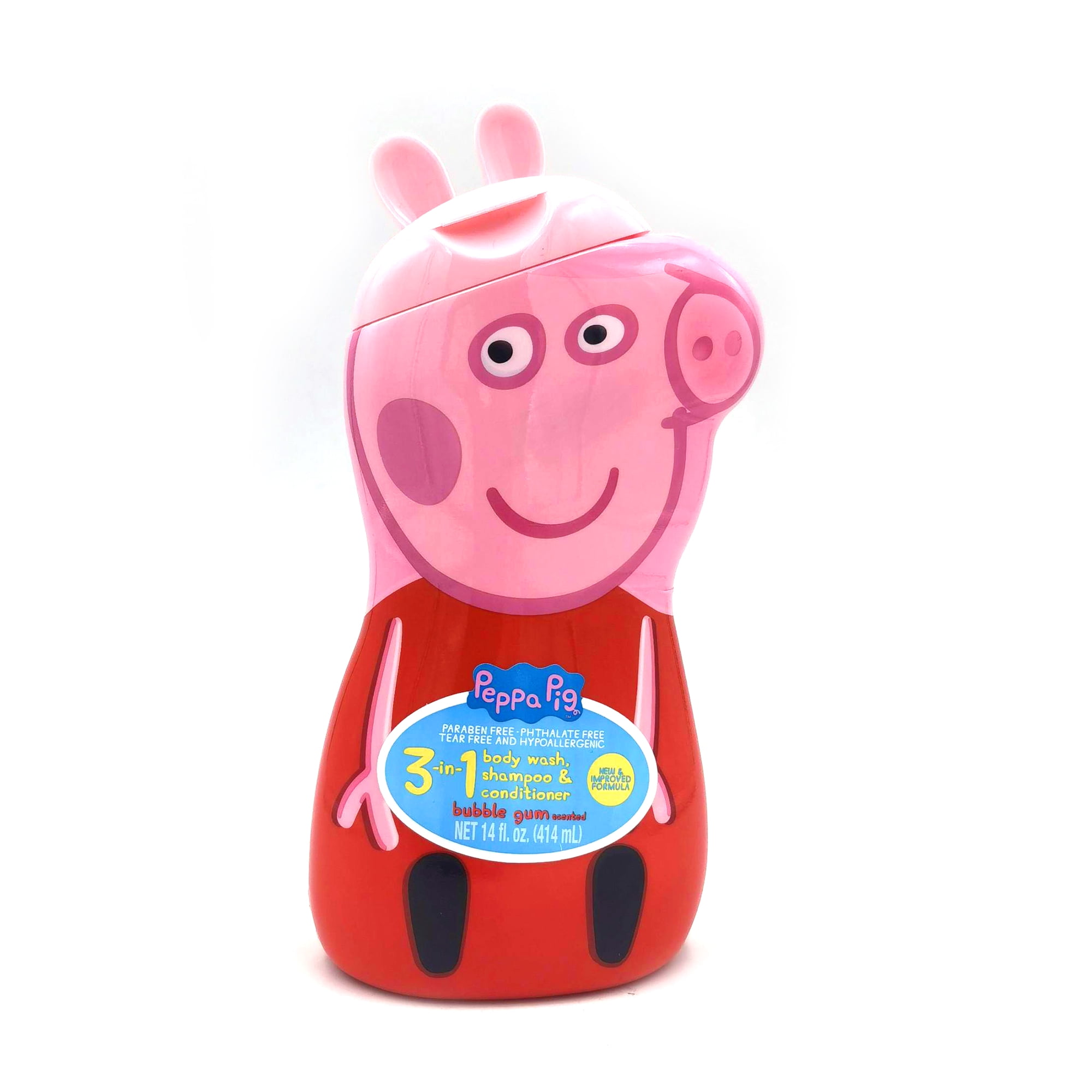 Peppa Pig 3in1 Shampoo, Conditioner, & Body Wash, 14 Oz, Bubble Gum