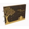 thumbnail image 7 of Darling Souvenir Personalized Engraved Laser Cut Wedding Guest Book Wooden Cover Sign-in Book Registry Guestbook Scrapbook-Y6, 7 of 7