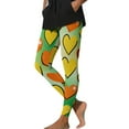 thumbnail image 3 of ClodeEU Women's Valentine's Day Print Stretchy Leggings for Fitness, Running,Casual Wear Green 04,Womens Plus XXXL, 3 of 9