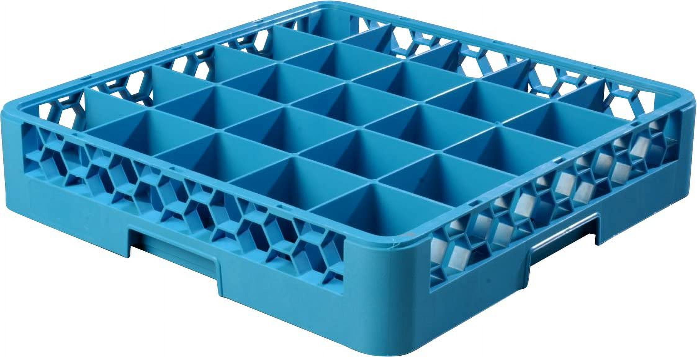 25 Compartment Full Size OptiClean Glass Rack for Wine Goblets and Rocks Glasses