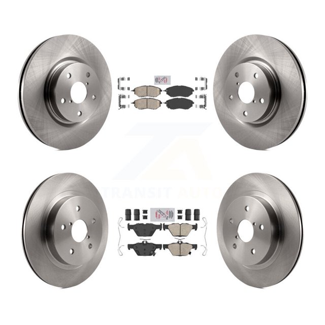 Transit Auto Front Rear Ceramic Pads and Disc Brake Rotors Kit for Car Subaru Outback WRX Legacy K8A-103464