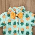 thumbnail image 5 of Aunavey Newborn Boy Clothes Gentleman Outfits One Piece Infant Baby Flamingo Romper Bowtie, 5 of 6