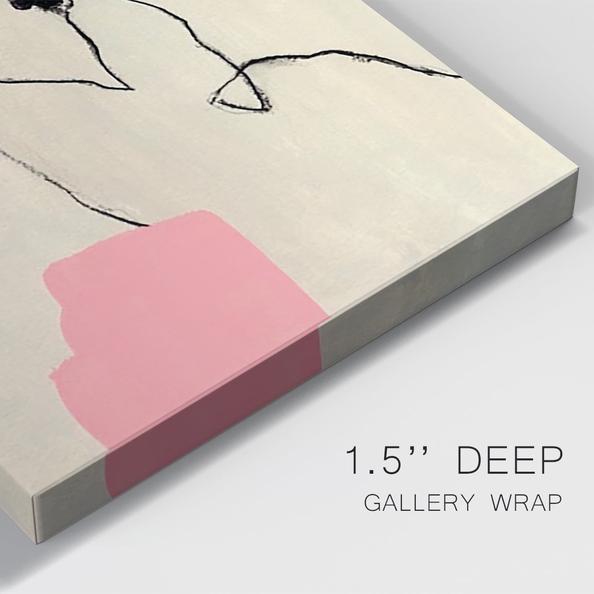Terra Rosa Abstract II Premium Gallery Wrapped Canvas - Ready to Hang