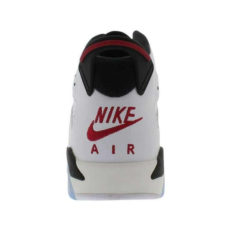 Nike Unisex Air Jordan Retro (GS) Sneaker, Kids, White/Carmine 
