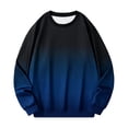 thumbnail image 6 of NOLVAREN Big and Tall Men's Gradient Crewneck Sweatshirt, Long Sleeve Pullover Sweatshirt for Men, Casual Printed Crew Neck Top, M - 4XL, 6 of 6